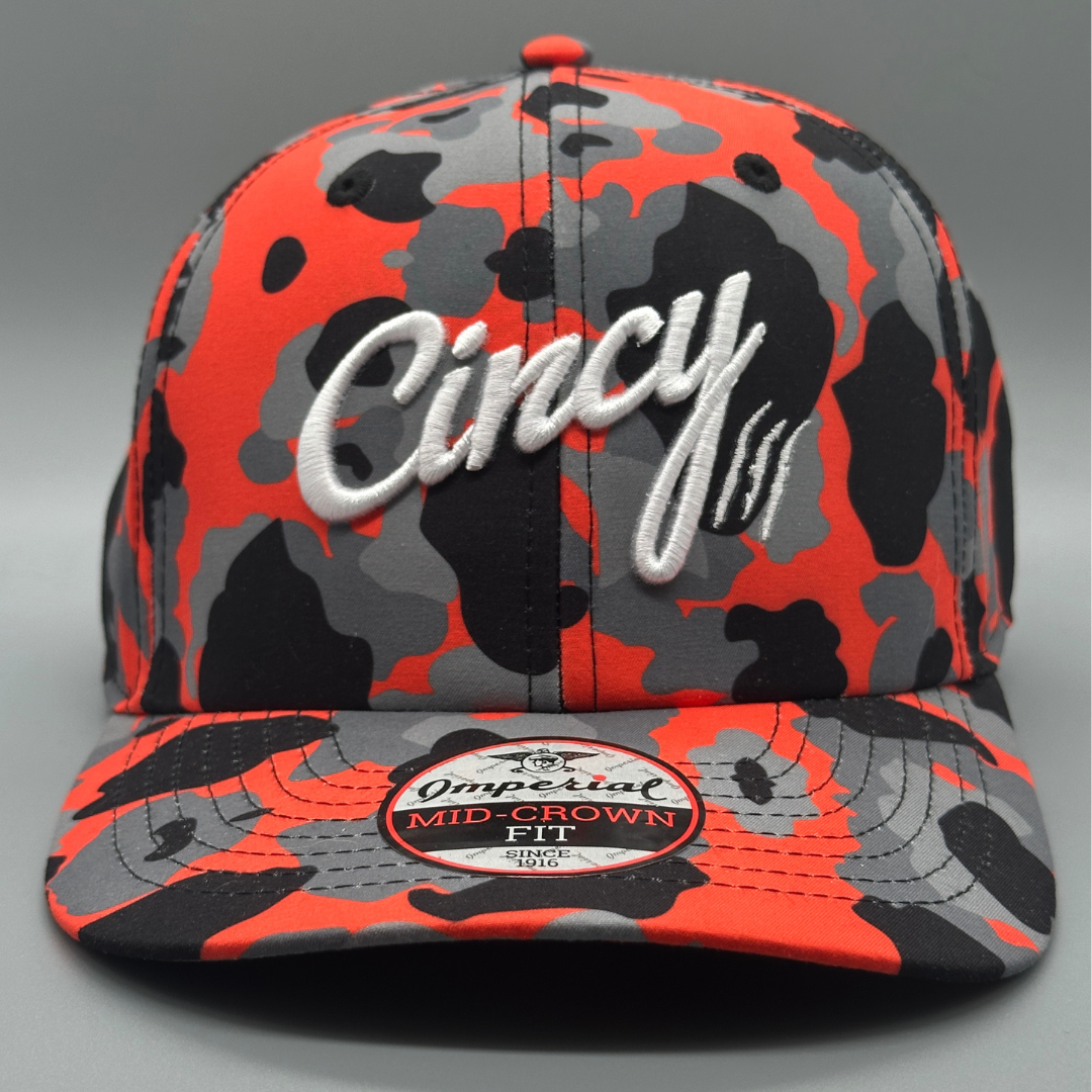 The Whodeybaby Special - Orange Camo - White Logo