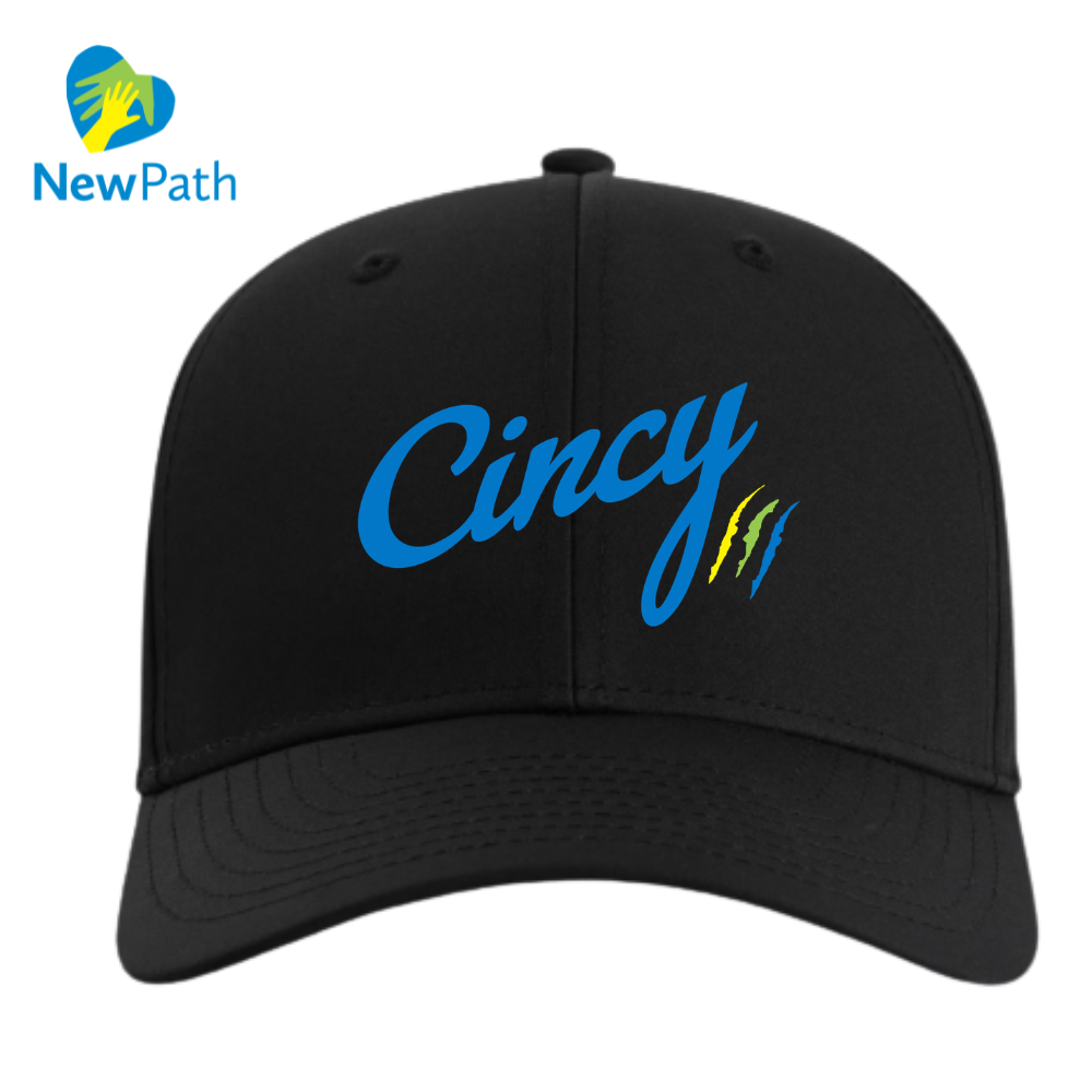NewPath Mid-Crown Ballcap Black front