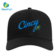 NewPath Mid-Crown Ballcap Black front