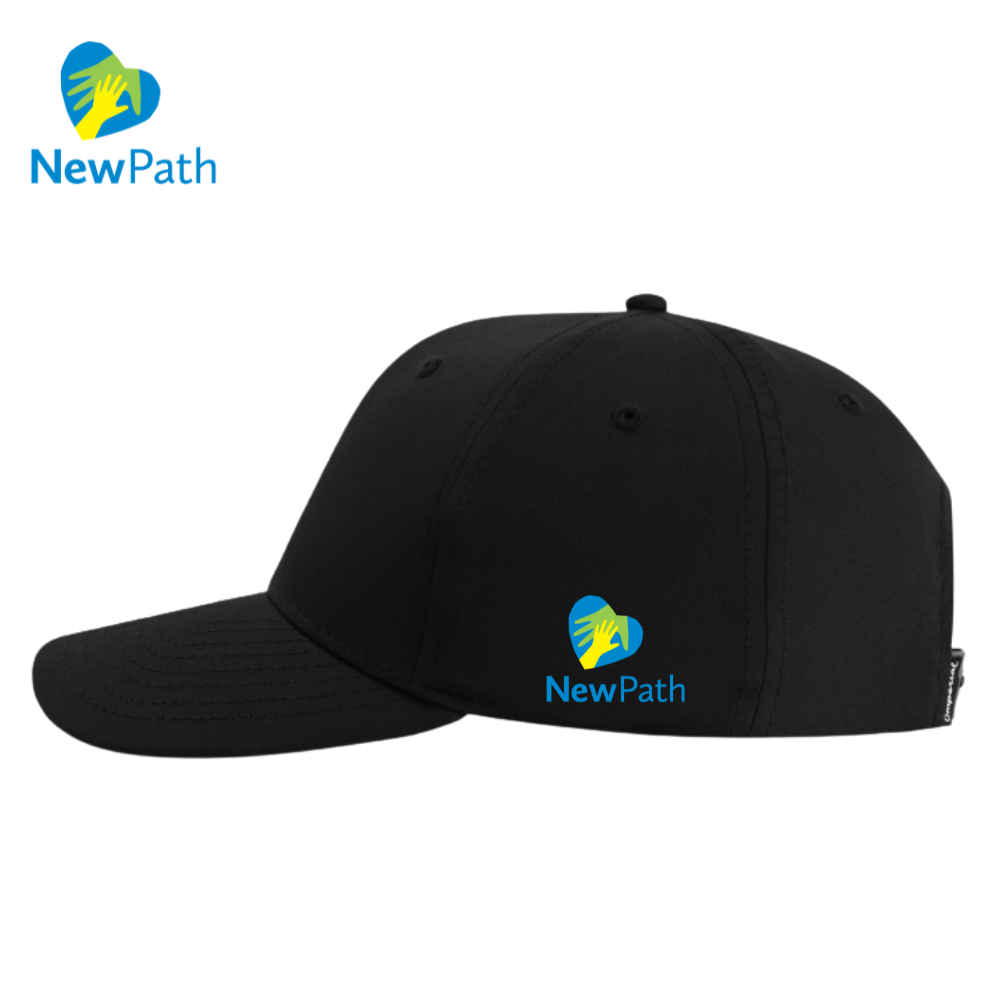 NewPath Mid-Crown Ballcap Black side